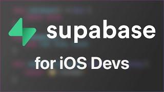 Supabase Crash Course for iOS Developers | Swift | CRUD Create Read Update Delete with Postgres