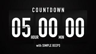 5 Hours Countdown Timer Flip Clock ️