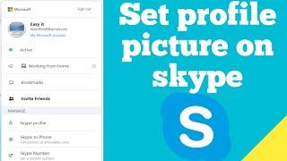 How to set or change profile picture on Skype ?