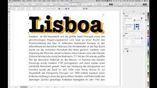 Textsatz mit CorelDRAW - Fließtext, Grafiktext, Rundsatz