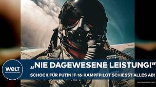 UKRAINE-KRIEG: Fliegerass schockt Putin! "Nie dagewesene Leistung" F-16-Pilot zerstört sechs Raketen