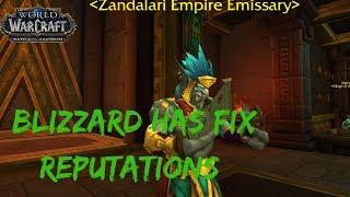 Blizzard Has Fixed Reputations In BfA. (BfA Beta)