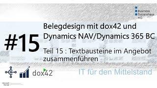 Dynamics NAV/Dynamics 365 BC Design Hack - Textbausteine im Angebot anlegen