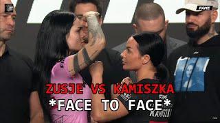 ZUSJE VS KAMILA WYBRAŃCZYK OFICJALNE WAŻENIE I FACE TO FACE ! | FAME MMA 9 *English subtitles*