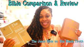 Bible Comparison and Review with Giveaway - The Jesus Bible and She Reads Truth Bible Revealed