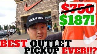 MY BEST PICKUP NIKE OUTLET EVER!!? $750 RETAIL FOR $187! MALL VLOG AT NIKE / ADIDAS