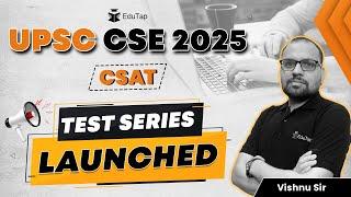  UPSC CSAT 2025 Test Series| Practice Mock Test for UPSC CSE Prelims 2025 |EduTap CSAT Preparation