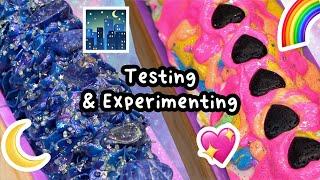 TESTING & EXPERIMENTING - New Soap Equipment, Colors, Techniques….*dramatic results* | Royalty Soaps