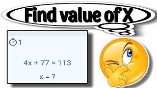 Find value of x || maths game || mind game || C D GAMING #gaming #puzzle #maths