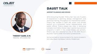 DAUST TALK  - Thierry Sarr, C.M. | Principal - IDTS Consulting