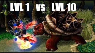 Efortless Level 10 Dragon Turtle Creeping with Level 1 Firelord | Warcraft 3 TFT