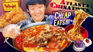 Atlanta CHINATOWN CHEAP EATS & BEST Fast Food FRIED CHICKEN at Bojangles