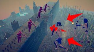 Epic Battle: 1500 Skeleton Army Attacks Medieval Castle! - Totally Accurate Battle Simulator (TABS)