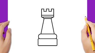 How to draw a chess rook