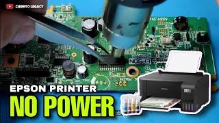 NO POWER EPSON PRINTER MOTHERBOARD REPAIR SOLUTION - L360/ L3110/ L3210/ L210 #epsonrepair