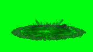 Green Screen Smoke Explosion Shockwave Effect