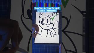 Do This To Draw Smooth Lines In Procreate!  | Easy! #procreate #art #shorts