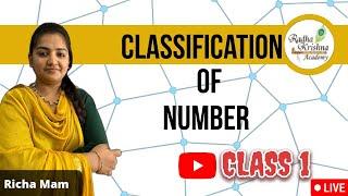 Classification of numbers (class -1)  || Richa mam || Radha Krishna academy Yamunanagar || #bankmath