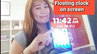 HOW TO PUT FLOATING CLOCK ON YOUR PHONE SCREEN 2021