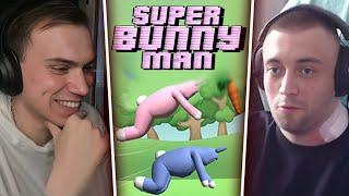 ГЛЕБ И МАКС ИГРАЮТ В Super Bunny Man | Sasavot и Spokoynich