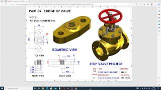 SOLIDWORKS PRACTICE FULL LECTURE-108,STOP VALVE DESIGN