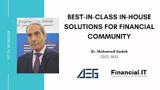 Financial IT interviews Dr. Mohamed Sadek, CEO, AEG at Sibos 2022