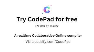 CodePad - A Realtime Collaborative Online Compiler | Codzify