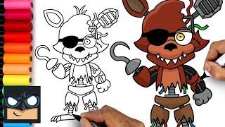 How To Draw Withered Foxy | Five Nights at Freddy's