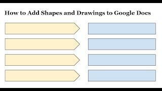 How to Add Shapes and Drawings into Google Docs