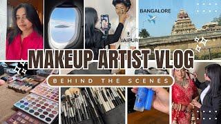 Behind the Scenes of a Bridal Makeup Artist - Kit Prep, Travel to Bangalore | MAKEUP ARTIST VLOG