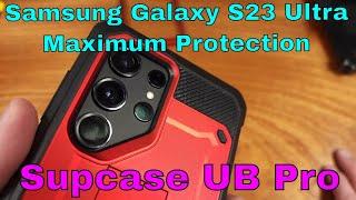 Galaxy S23 Ultra vs Supcase UB Pro (in RED)