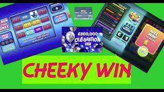 CHEEKY WINS ON THE NATIONAL LOTTERY SCRATCHCARDS D AND L