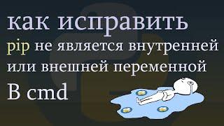 "pip" не является внутренней или внешней командой. Как исправить ошибку (и не только с pip)