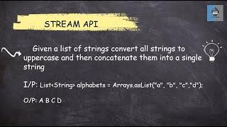 Java 8 Stream API  - 41 Convert a list of string to uppercase and then concatenate || Most Asked