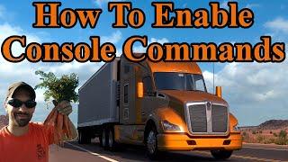 How to enable console commands for American Truck Simulator