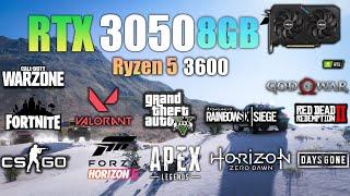 RTX 3050 8GB + Ryzen 5 3600 : Test in 14 Games - RTX 3050 Gaming