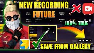 RECORDING OPTION SYSTEM | OB39 UPDATE FREE FIRE | HOW SAVE VIDEO FROM GALLERY| FULL DETAILS TAMIL