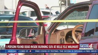Body found inside burning SUV