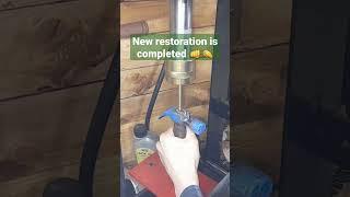 hydraulic press in use for restoration #restoration #rusty #diy