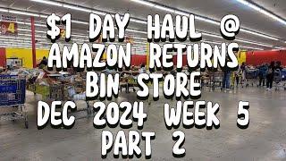 HUGE $2/$3 day Amazon Returns/Bin Store Haul!! (Part 1) December 2024 Week 5