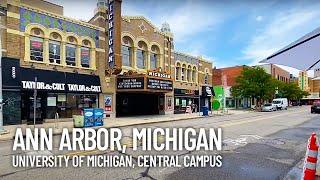 University of Michigan Walking Tour - Central Campus in Downtown Ann Arbor, MI, USA