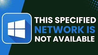 The Specified Network Name Is No Longer Available