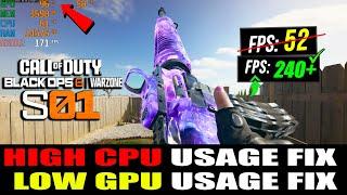 How To FIX High CPU Usage and Low GPU Usage in Warzone (Black Ops 6) (Low FPS) 2024 Guide