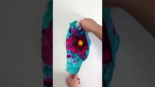 SPRINGTIME= ️  #shorts #youtubepartner #diy #tiedye #craft #tshirt #flowers #flower #spring