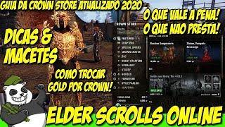 ESO Guia Crown Store: O que vale a pena comprar? Como e comprar com gold!? Atualizado 2020