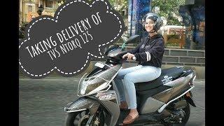 Taking delivery of TVS Ntorq | First Ride | Shruti Amin