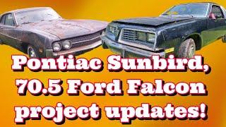 Pontiac Sunbird, 70.5 Ford Falcon progress & Drag racing. all in one #YESPER #pontiac #fordmuscle