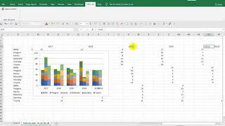 Automated way of creating a side-by-side/lcustered stacked column/bar chart in Excel