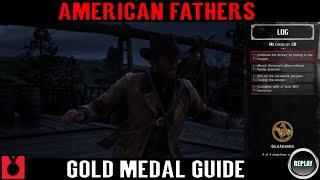 Red dead Redemption 2 American Fathers Gold Medal - Gold Rush Trophy / Achievement  (REPLAY)