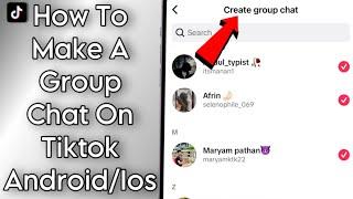 How To Make A Group Chat On Tiktok App!